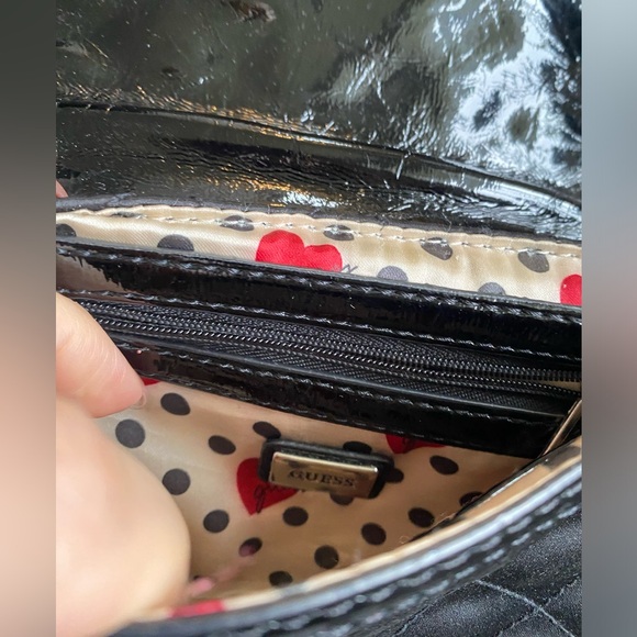 Guess Vintage y2k mini purse, long strap, black sequence and quilted - Picture 8 of 14